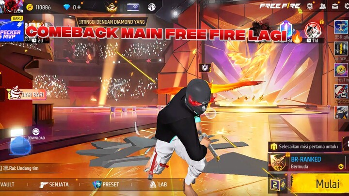 comeback main free fire lagi setelah beberapa bulan gak main kaku banget tangan gw cuyy😭🔥🎮