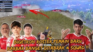 BTR DENGAN ROSTER PEMAIN BARU MAINNYA BARBAR BANGET SAMPAI DITABRAK 4 SQUAD SEKALIGUS - PUBG MOBILE