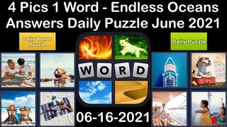 4 Pics 1 Word - Endless Oceans - 16 June 2021 - Answer Daily Puzzle + Daily Bonus Puzzle