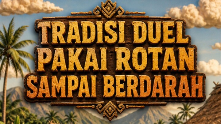 TRADISI DUEL PAKAI ROTAN SAMPAI BERDARAH
