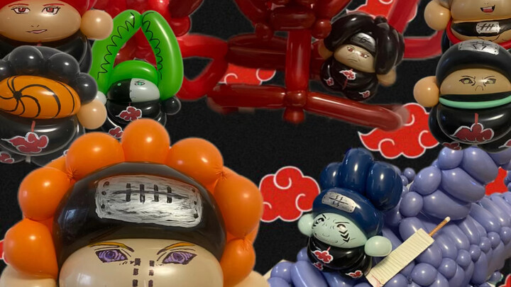 Balloon version of Akatsuki organization full collection