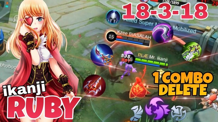 RUBY EPIC COMEBACK GAMEPLAY | RUBY FULL DAMAGE META | RUBY BEST BUILD 2022 | MOBILE LEGENDS