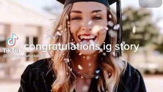 Congratulations ig story