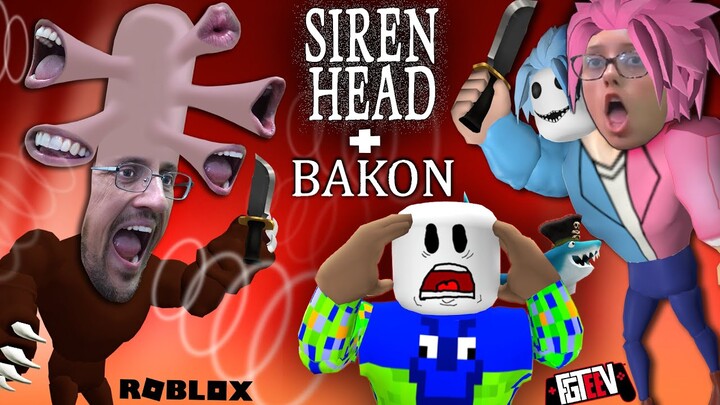 ESCAPE SIRENHEAD & BAKON! Double ROBLOX Game w/ FGTeeV Duddz & Lex