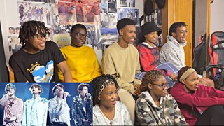 Africans show their friends (Newbies) BTS  - The Truth Untold [ Stage Mix] + TOMORROW +  Dionysus