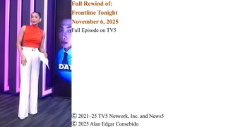 Full Episode on TV5 | Frontline Tonight Rewind – November 6, 2025