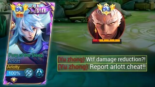 HOW TO DEAL AGAINST YU ZHONG IN EXP LANE!? | ARLOTT VS YU ZHONG DAMAGE BUILD - MLBB