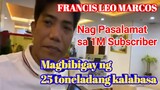 Francis Leo Marcos nag pasalamat sa 1M subscriber