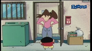 Shin cậu bé bút chì tập 43 cửa nhà bị hư