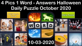 4 Pics 1 Word - Halloween - 03 October 2020 - Daily Puzzle + Daily Bonus Puzzle - Answer-Walkthrough