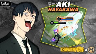 AKI HAYAKAWA in Mobile Legends 😱 CHAINSAW MAN x MLBB