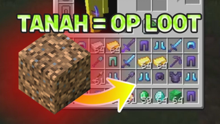 Minecraft tapi Tanah Jatuhin Item OP!