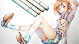 [วาดด้วยมือ/มิซากะ มิโคโตะ] ตั้งแต่การวาดเส้นไปจนถึงการระบายสี วาดน้องสาวปืนใหญ่ แสงไฟฟ้าที่เต้นอยู่