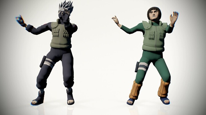 mmd • cardi b i like it • kakashi might guy • naruto