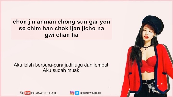 Easy Lyric JENNIE 'BLACKPINK' - SOLO by GOMAWO [Indo Sub]