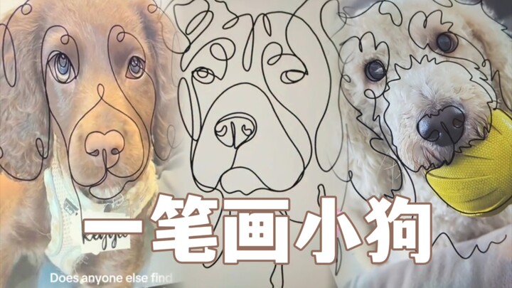 Ayo coba gambar anjingmu hanya dengan satu goresan! 🐶