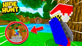 SECRETLY watching Minecraft ENEMIES enter their SECRET BASE! - Hide Or Hunt #2