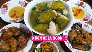 Cá Trê Kho Gừng, Khổ Qua Dồn Chả Cá l Nhật ký mùa giãn cách #VNQH