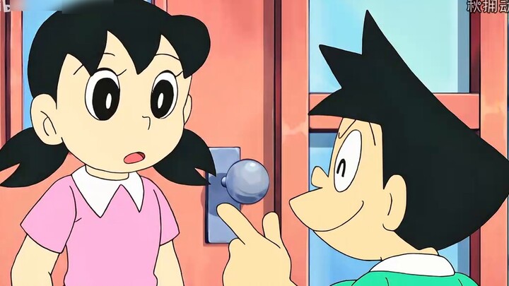 โนบิตะทำท่าเรียกกวางว่าม้าตามแบบฉบับโนบิตะ