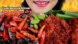 ASMR CUMI MASAK HITAM, AYAM Richeese level 5 | INDONESIAN FOOD | ASMR MUKBANG INDONESIA