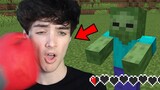 Minecraft But The Mobs Hurt in Real Life...