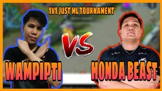 WAMPIPTI VS HONDA BEAST | 1V1 JUST ML TOURNAMENT | NAPAIYAK SA TUWA! | MLBB GAMEPLAY!