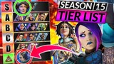 NEW LEGENDS TIER LIST for Season 15 - EVERY LEGEND RANKED - Apex Legends Guide