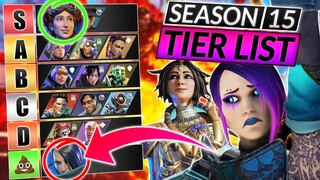 NEW LEGENDS TIER LIST for Season 15 - EVERY LEGEND RANKED - Apex Legends Guide