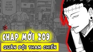 CHAP MỚI 209 JJK. Quân Đội Tham Chiến. Chú Thuật Sư Lên Phường Uống Trà Vì Tội Phá Phách.