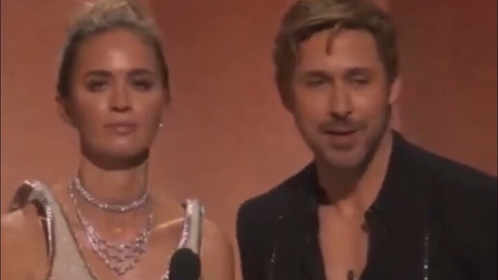 Gosling and Blunt, are you two *really* not just doing stand-up comedy?