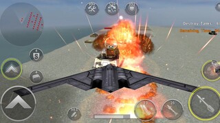Gunship Battle: B-2 SPIRIT BOMBER in Action.  mission gameplay.