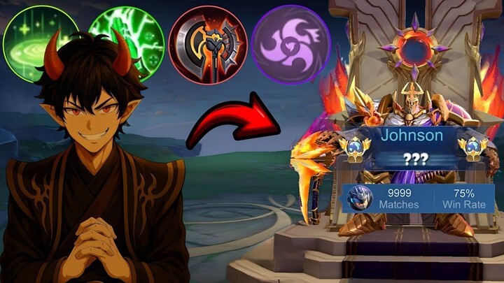 BEST DUO! UNLI HEAL HP DYRROTH + GLOBAL 1 YOUTUBER JOHNSON DAMAGE HACK - MLBB