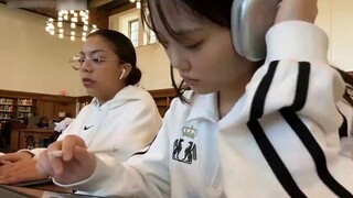 【مدونة دراسية لفتاة كورية | جريس】 مدونة فيديو عن الدراسة الجامعية📓📎: أسبوع امتحانات نهاية الفصل، أيا