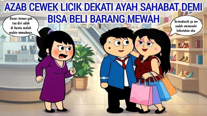 AZAB CEWEK LICIK SENGAJA DEKATI AYAH SAHABAT DEMI BISA BELI BARANG MEWAH  ANIMAS