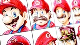 Drawing Mario in Different Anime Styles マリオを12種類のアニメスタイルで描いてみた