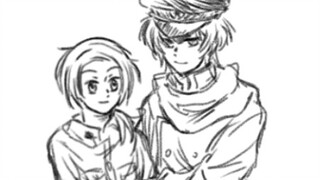 [APH handwriting/red group/middle/su] Master, do you think we have a husband and wife look?