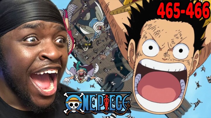 LUFFY ARRIVES AT MARINEFORD!!!! | One Piece Episodes 465-466 REACTION!!!