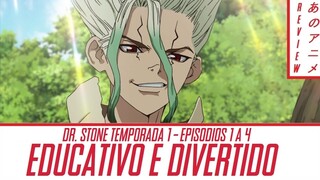 DR. STONE review da temporada 1 (episódios 1 a 4) | Aquele Anime