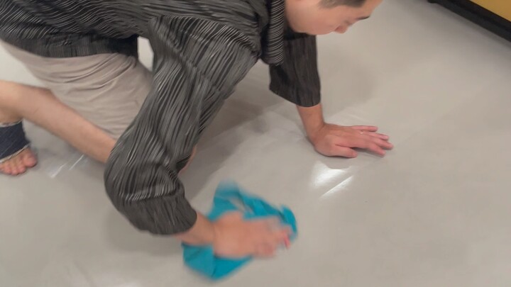 Ever since we had a child, Dad has become much more diligent.