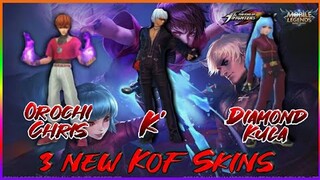 3 New KOF Skins on August | Skills Effect | Mobile Legends Bang Bang