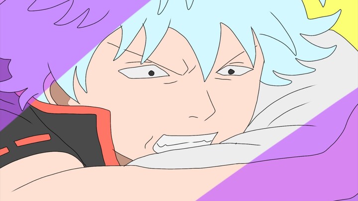 Gambarin gintama pas nangkep kucing tapi gagal