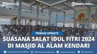 Masjid Al Alam Kendari Sultra Dipadati Ribuan Jemaah Salat Idulfitri 2024, Pesan Khatib Kamaruddin