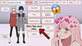 Cómo tener a zero two y hiro en sakura 😱| Sakura School Simulator |Tutorial| Darling in the franxx