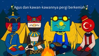 ceritanya agus dan kawan-kawannya pergi berkemah🏕️🔥🪵🌌