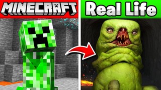 MINECRAFT MOBS IN REAL LIFE! (animals, items, blocks)