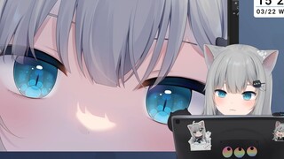 甘城猫猫给你看看超可爱的眼睛特写~青绿色宝石与猫爪肉球