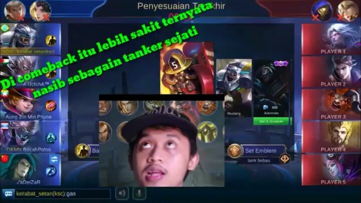 JOHNSON TANK TERLUPAKAN TIM ASU  - MOBILE LEGEND