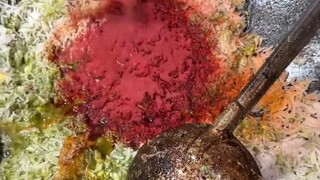 Indian street fried rice, various powders, the more you fry it, the thicker it becomes