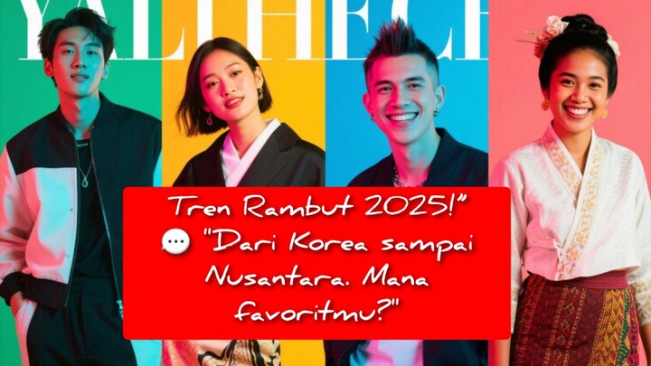 Tren rambut 2025 dari Korea hingga Nusantara, mana gaya favoritmu?👇 Tulis di komentar!