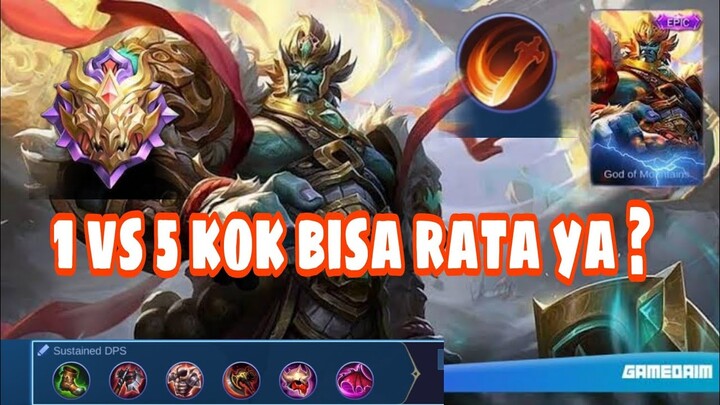 CARA PAKEK BALMON BIAR SAKIT DAN KERAS  2021 | 1 VS 5 MUSUH RATA - MOBILE LEGENDS.